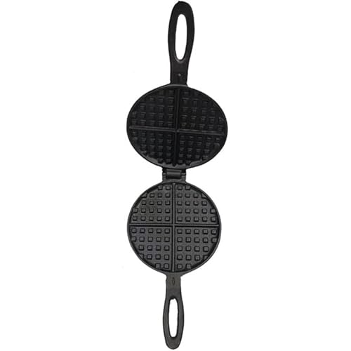 CokBlu 直火用鋳鉄ワッフルメーカー 家庭用ワッフルパン サンドイッチトースター兼用 ケーキ作りに最適 高耐久性 キッチン必需品 多機能調理器具​